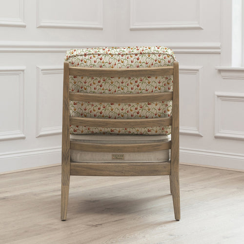 Floral Orange Furniture - Fresia Printed Idris Chair Linen Voyage Maison