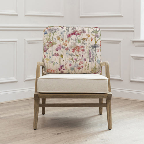 Floral Pink Furniture - Ilinzas Printed Idris Chair Poppy Voyage Maison