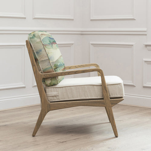 Woodland Green Furniture - Russet Shores Printed Idris Chair Linen Voyage Maison