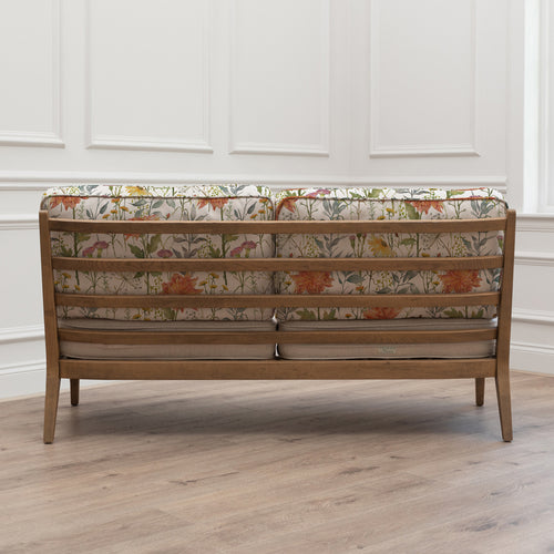 Floral Orange Furniture - Delamere Printed Idris 2 Seater Chair Linen Voyage Maison