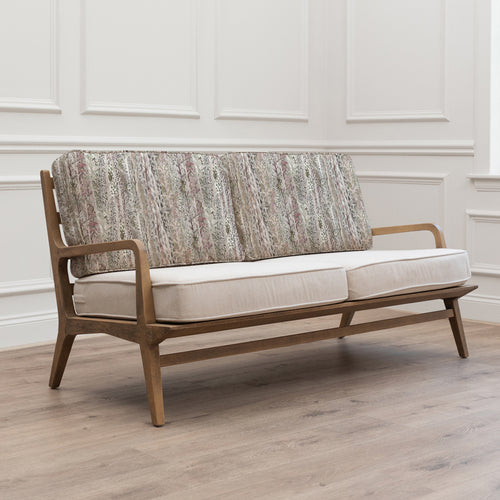 Woodland Beige Furniture - Whimsical Tale Printed Idris 2 Seater Chair Willow Voyage Maison