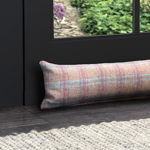 Check Pink Cushions - Newton  Draught Excluder Pomegranate Voyage Maison
