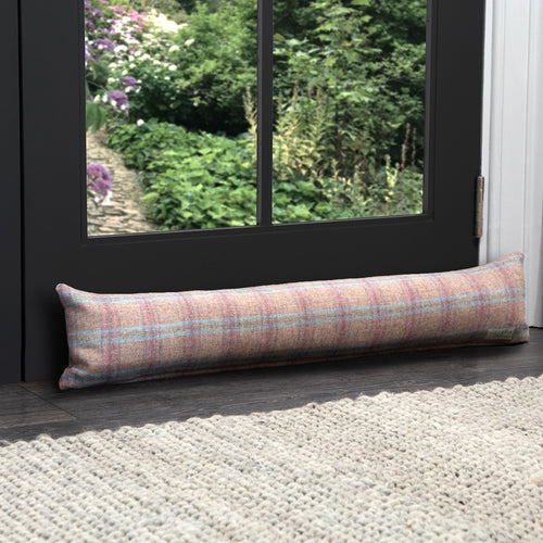 Check Pink Cushions - Newton  Draught Excluder Pomegranate Voyage Maison