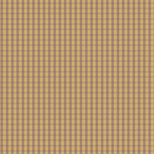 Check Gold Fabric - Newton Woven Wool Fabric (By The Metre) Gold Voyage Maison