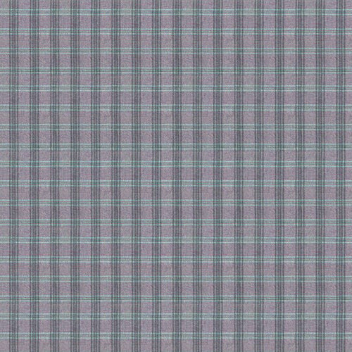 Check Purple Fabric - Newton Woven Wool Fabric (By The Metre) Loganberry Voyage Maison