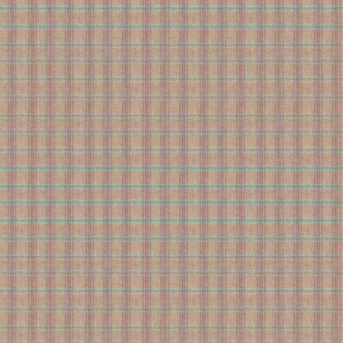 Check Orange Fabric - Newton Woven Wool Fabric (By The Metre) Pomegranate Voyage Maison