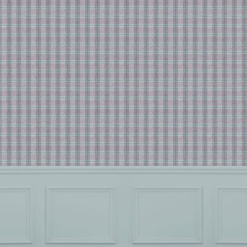 Check Pink Wallpaper - Newton  1.4m Wide Width Wallpaper (By The Metre) Loganberry Voyage Maison