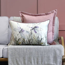 Voyage Maison Nightingale Printed Feather Cushion in Ironstone