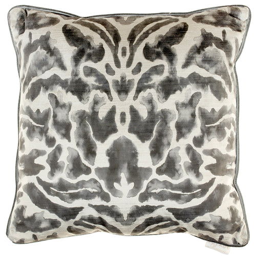 Voyage Maison Nikko Printed Feather Cushion in Charcoal