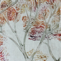  Samples - Nippon Linen Printed Fabric Sample Swatch Tourmaline Voyage Maison