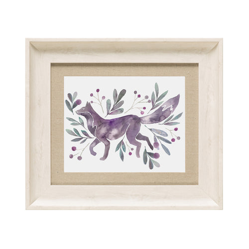 Animal Purple Wall Art - Nishiki  Framed Print Birch/Violet Voyage Maison