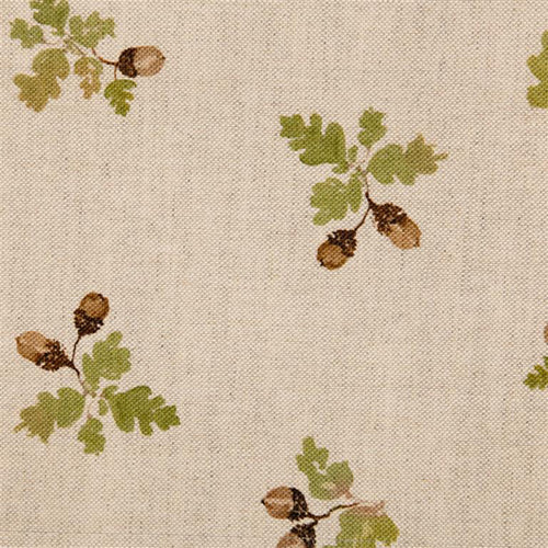 Floral Cream Fabric - Nutkins Printed Linen Fabric (By The Metre) Natural Voyage Maison