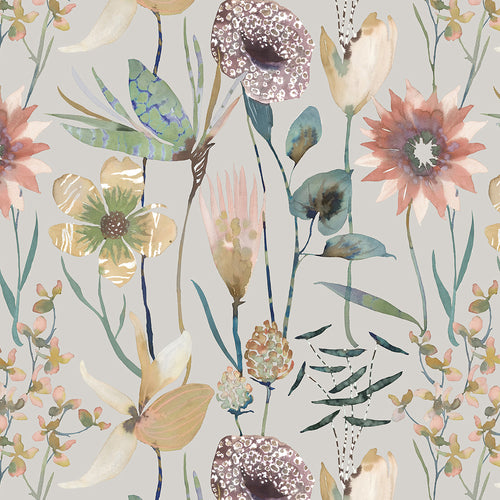 Floral Beige M2M - Oceania Printed Cotton Made to Measure Roman Blinds Sandstone Voyage Maison
