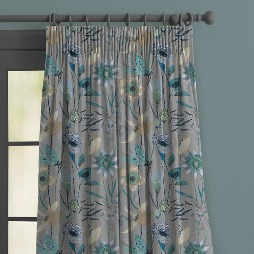 Floral Blue M2M - Oceania Printed Made to Measure Curtains Mineral Voyage Maison