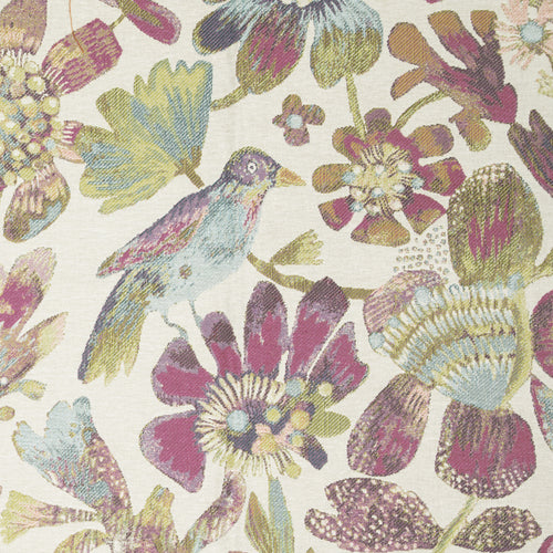 Floral Purple Fabric - Olana Printed Cotton Fabric (By The Metre) Violet Voyage Maison