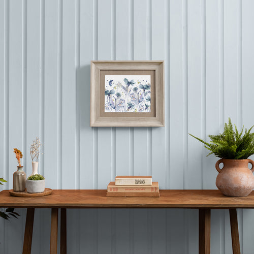 Floral Blue Wall Art - Oleria  Framed Print Birch Voyage Maison