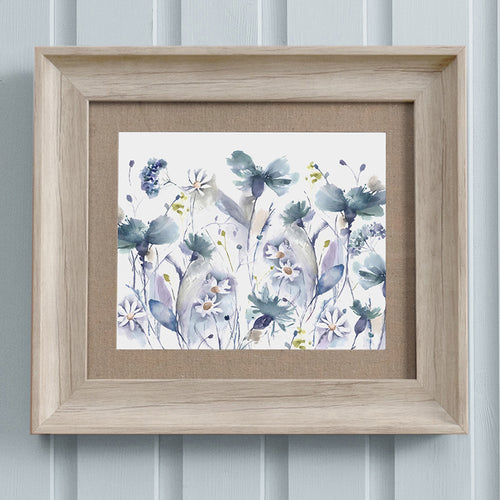 Floral Blue Wall Art - Oleria  Framed Print Birch Voyage Maison