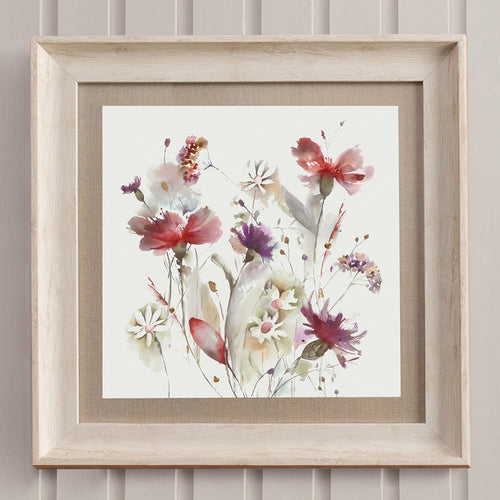 Floral Red Wall Art - Oleria  Framed Print Birch Voyage Maison