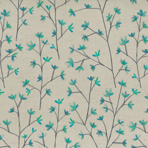  Samples - Ophelia  Fabric Sample Swatch Cornflower Linen Voyage Maison