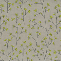  Samples - Ophelia  Fabric Sample Swatch Lime Voyage Maison
