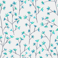  Samples - Ophelia  Wallpaper Sample Cornflower/Linen Voyage Maison