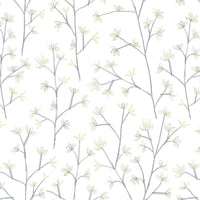 Samples - Ophelia Dove  Wallpaper Sample Cotton Voyage Maison