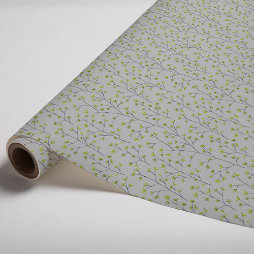 Floral Green Wallpaper - Ophelia  1.4m Wide Width Wallpaper (By The Metre) Lime Voyage Maison
