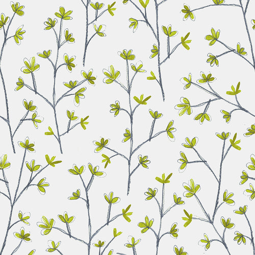 Floral Cream Wallpaper - Ophelia  1.4m Wide Width Wallpaper (By The Metre) Linen Voyage Maison