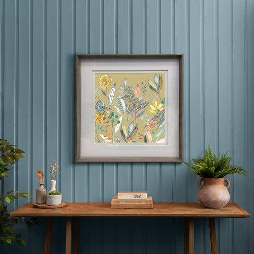 Floral Yellow Wall Art - Orchard  Framed Print Nut/Harvest Voyage Maison