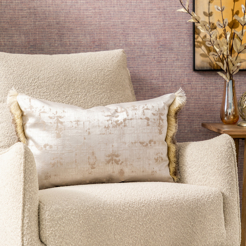 Additions Orta Feather Cushion in Platinum