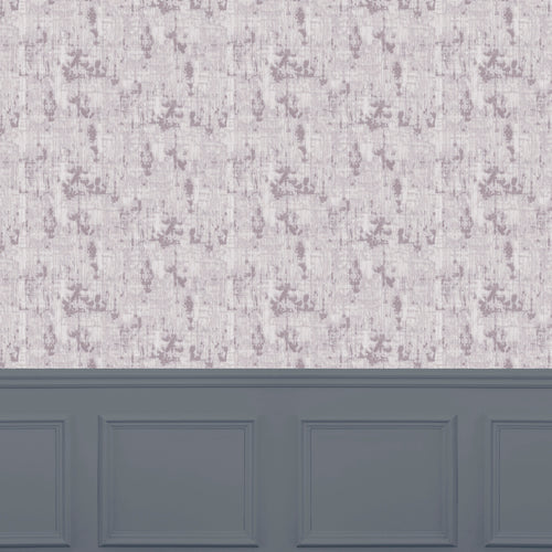 Plain Pink Wallpaper - Orta  1.4m Wide Width Wallpaper (By The Metre) Blush/Silver Voyage Maison