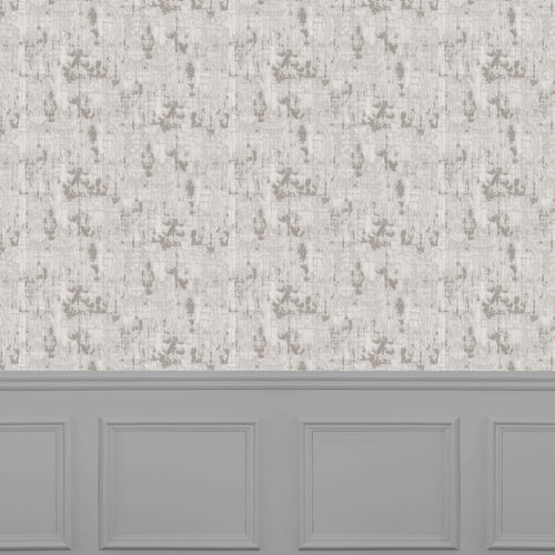 Plain Cream Wallpaper - Orta  1.4m Wide Width Wallpaper (By The Metre) Neutral/Gold Voyage Maison