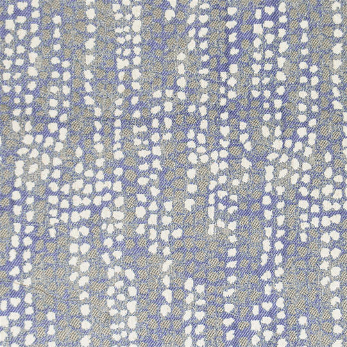 Abstract Blue Fabric - Orton Woven Jacquard Fabric (By The Metre) Bluebell Voyage Maison
