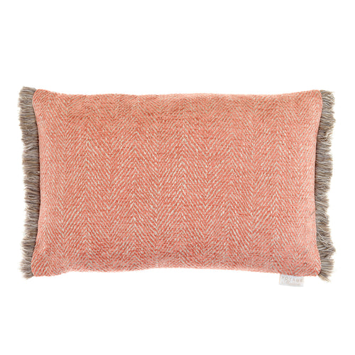 Voyage Maison Oryx Feather Cushion in Coral