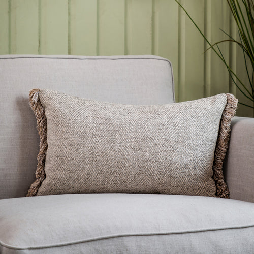 Additions Oryx Feather Cushion in Smoke