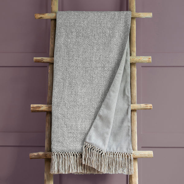 Oryx Smoke Woven Throw | Grey Throws | Voyage Maison