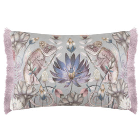 Voyage Maison Osawi Printed Feather Cushion in Violet