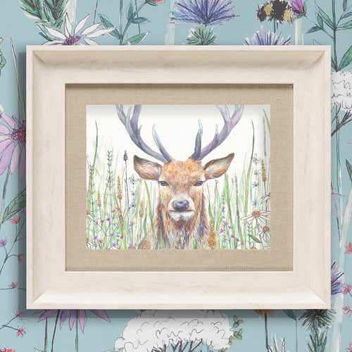 Floral Brown Wall Art - Oscar  Framed Print Birch Voyage Maison