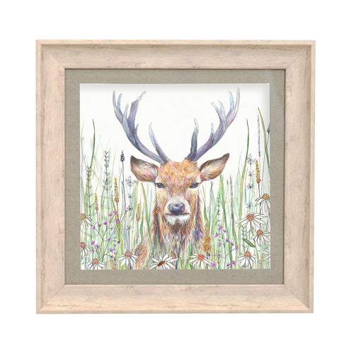 Floral Brown Wall Art - Oscar  Framed Print Birch Voyage Maison