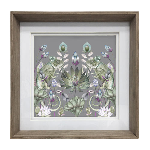 Floral Green Wall Art - Oswai  Framed Print Nut Voyage Maison