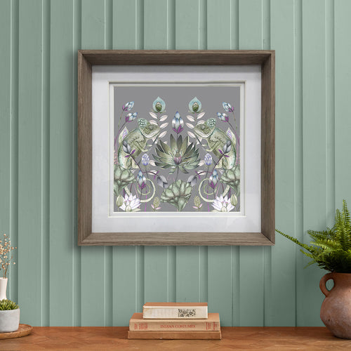 Floral Green Wall Art - Oswai  Framed Print Nut Voyage Maison