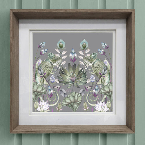 Floral Green Wall Art - Oswai  Framed Print Nut Voyage Maison