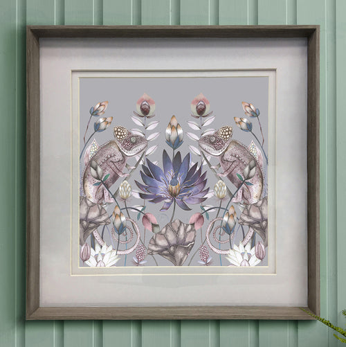 Floral Green Wall Art - Oswai  Framed Print Nut Voyage Maison