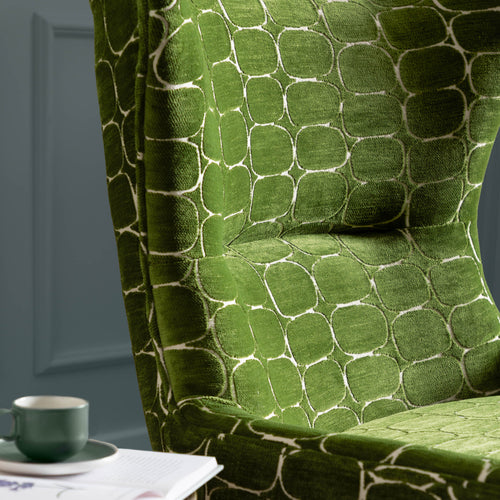 Abstract Green Furniture - Oswald Velvet Chair Green Voyage Maison