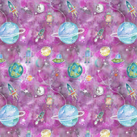  Samples - Out Of This World Printed Fabric Sample Swatch Blossom Voyage Maison