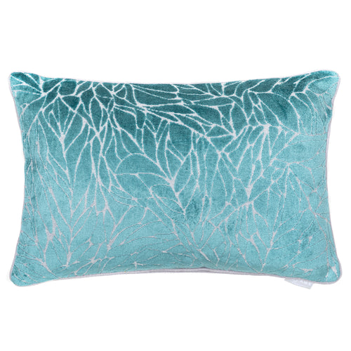 Voyage Maison Ozul Velvet Feather Cushion in Turquoise