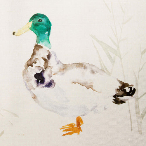 Samples - Paddling Ducks Printed Fabric Sample Swatch Cream Voyage Maison