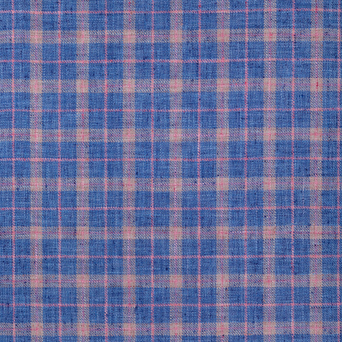Abstract Blue Fabric - Painswick Woven Jacquard Fabric (By The Metre) Indigo Voyage Maison