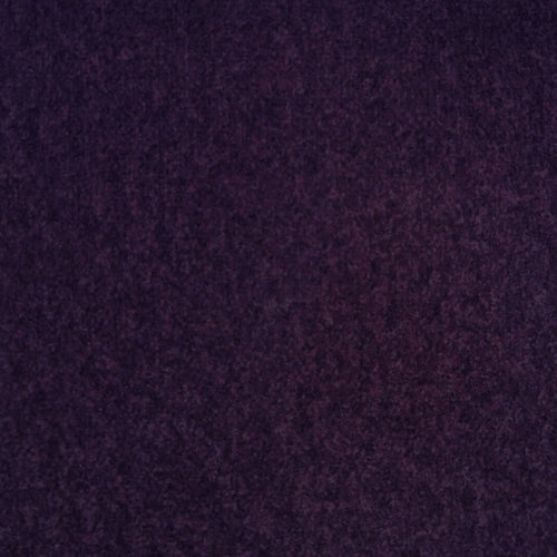Plain Purple Fabric - Palermo Textured Woven Fabric (By The Metre) Aubergine Voyage Maison