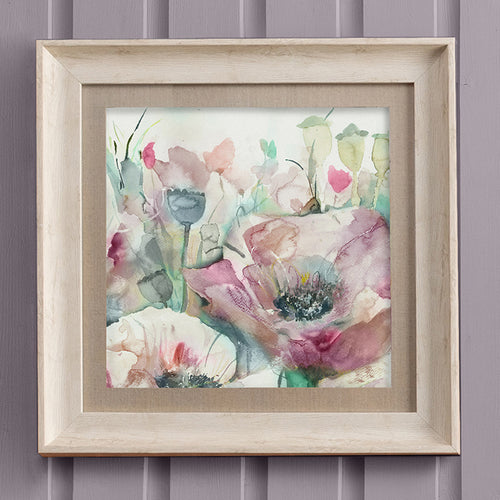 Floral Pink Wall Art - Papavera  Framed Print Birch Voyage Maison